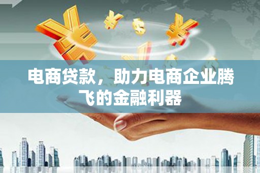 延边电商贷款，助力电商企业腾飞的金融利器