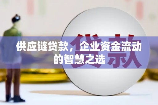延边供应链贷款，企业资金流动的智慧之选