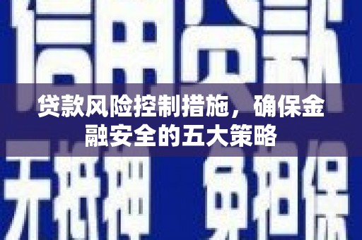 延边贷款风险控制措施，确保金融安全的五大策略