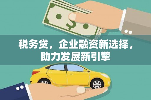 延边税务贷，企业融资新选择，助力发展新引擎