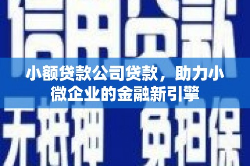 延边小额贷款公司贷款，助力小微企业的金融新引擎