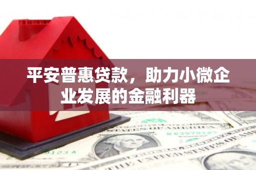 延边平安普惠贷款，助力小微企业发展的金融利器