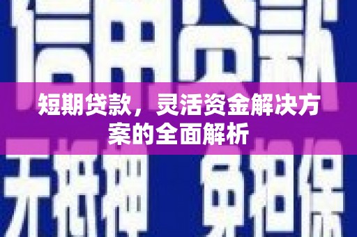 延边短期贷款，灵活资金解决方案的全面解析