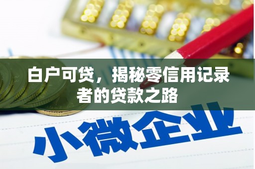 延边白户可贷，揭秘零信用记录者的贷款之路